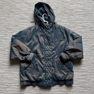 Forecaster of Boston holographic blue puffer coat